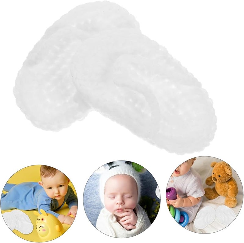 White Newborn Photography Slippers Props For Baby Photoshoot Shoes - Image 3
